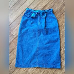 Gotcha Covered Vintage Midi Denim Skirt Large (Vtg Size 14)